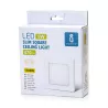 Plafon LED natynkowy kwadratowy 9W 3000K krawędziowy, 12,2×12,2 cm - 8433325292232