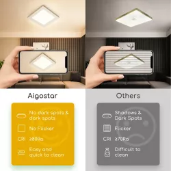 Plafon LED natynkowy kwadratowy 6W 3000K krawędziowy, 12,2×12,2 cm - 8433325292263