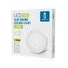 Plafon LED natynkowy okrągły 18W 3000K krawędziowy, śr. 22,6 cm - 8433325292324
