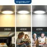 Plafon LED natynkowy okrągły 16W 3000K krawędziowy, śr. 17,65 cm - 8433325292355