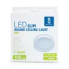 Plafon LED natynkowy okrągły 12W 3000K krawędziowy, śr. 17,65 cm - 8433325292386