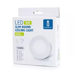 Plafon LED natynkowy okrągły 9W 6000K krawędziowy, śr. 12,2 cm - 8433325292393