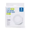 Plafon LED natynkowy okrągły 9W 6000K krawędziowy, śr. 12,2 cm - 8433325292393