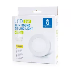 Plafon LED natynkowy okrągły 9W 3000K krawędziowy, śr. 12,2 cm - 8433325292416