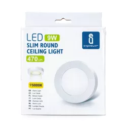 Plafon LED natynkowy okrągły 9W 3000K krawędziowy, śr. 12,2 cm - 8433325292416