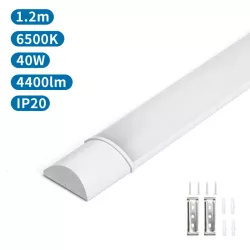 Plafon listwa świetlówka LED oprawa 1.2m 40W 4400lm biała zimna - 8433325292782