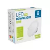 Downlight podtynkowy LED E6 15W okrągły IP44 6000K zimny - 8433325292829
