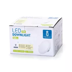 Podtynkowy okrągły downlight LED E6 7W Światło naturalne - 8433325292874