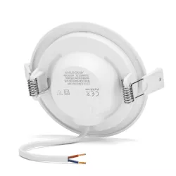 Podtynkowa okrągła lampa LED E6 9W o białym świetle - 8433325292904