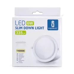 Podtynkowy okrągły downlight LED E6 6W Światło naturalne - 8433325292942