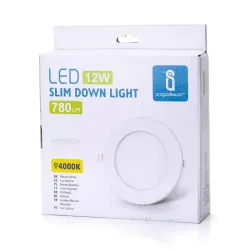 Podtynkowy okrągły downlight LED E6 12W Światło naturalne - 8433325293062