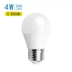 Żarówka diodowa LED G45 E27 4W barwa ciepła 3000K 340lm - 8433325175948