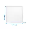 Panel plafon LED 60x60cm 40W 5200lm kaseton CCT z przełącznikiem barwy - 8433325294021