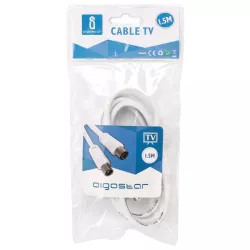 Kabel antenowy 1,5 m biały - 8433325185947