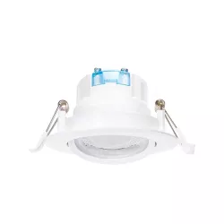 Okrągły downlight podtynkowy LED E6 z regulowanym kątem 3 szt. 5 W - 8433325295165