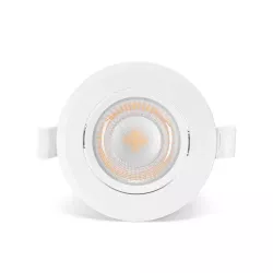 Okrągły downlight podtynkowy LED E6 z regulowanym kątem 3 szt. 5 W - 8433325295165