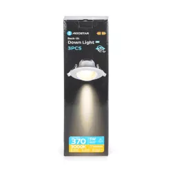 Okrągły downlight podtynkowy LED E6 z regulowanym kątem 3 szt. 5 W - 8433325295165