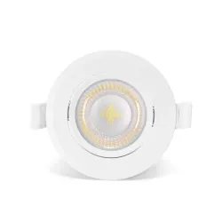 Okrągły downlight podtynkowy LED E6 z regulowanym kątem 3 szt. 5 W - 8433325295189