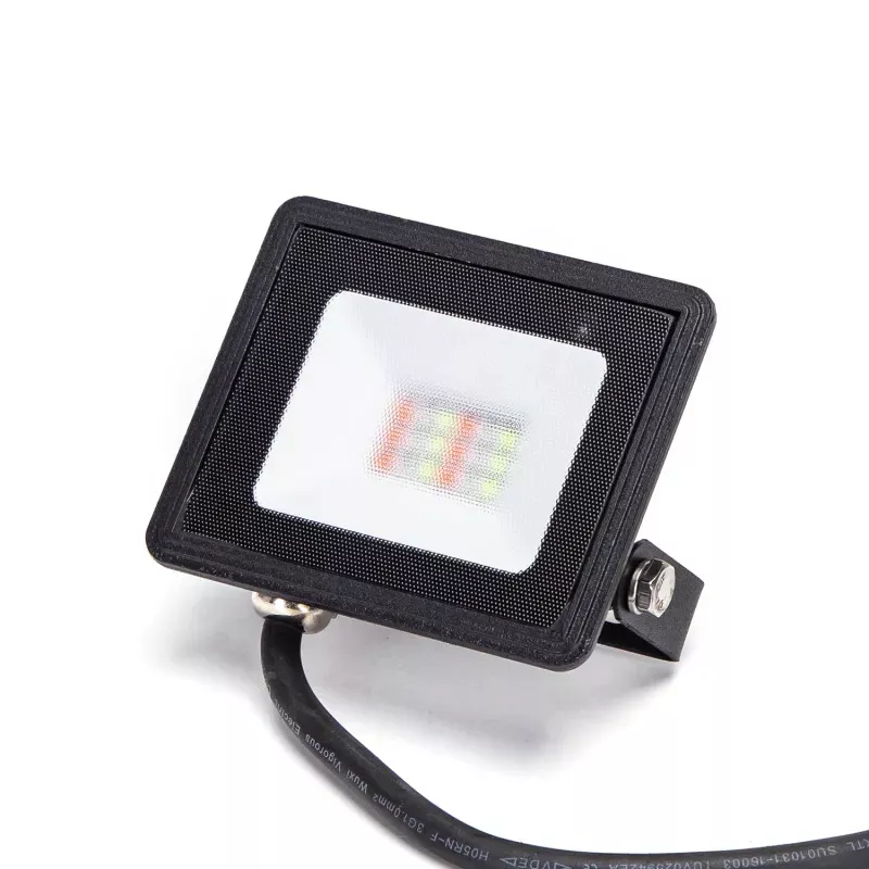 Reflektor LED RGB w kolorze czarnym 10W - 8433325295356