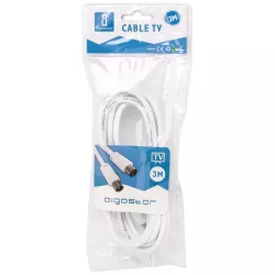 Kabel antenowy 3 m biały - 8433325185954