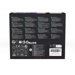 Halogen kolorowy reflektor LED RGB w kolorze czarnym 50W z pilotem - 8433325295387