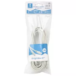 Kabel sieciowy CAT6 5 m szary - 8433325186111