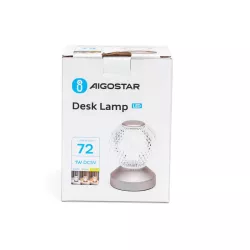 Lampa stołowa kryształowa kula 10 cm 1W CCT 2700-6500K dotykowa USB - 8433325306861