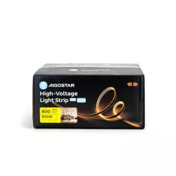 Taśma neonowa led 230V biała ciepła wysokonapięciowa 50 m 6 mm 3000k - 8433325306991