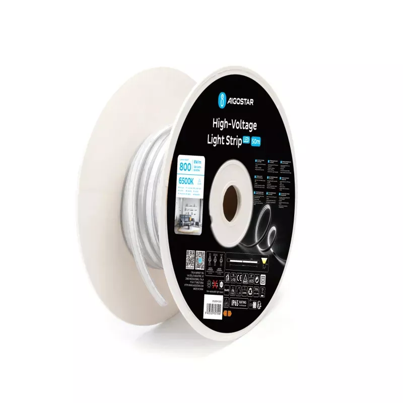 Wysokonapięciowe 8 * 16 neonowe światło paskowe z drutem 50M 6mm - 8433325307004