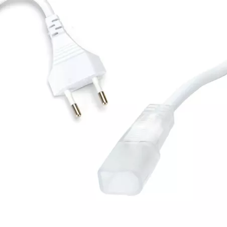 Przewód zasilający do neonowej taśmy 6mm LED na 230V wysokonapięciowej - 8433325307011