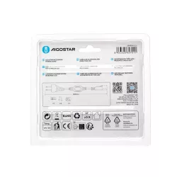 Przewód zasilający do neonowej taśmy 6mm LED na 230V wysokonapięciowej - 8433325307011