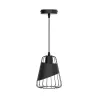 Lampa wisząca z ażurową klatką, czarna, bez źródła światła, E27 - 8433325309213