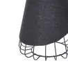 Lampa wisząca z ażurową klatką, czarna, bez źródła światła, E27 - 8433325309213