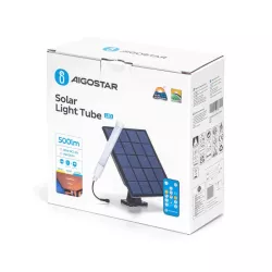 Świetlówka tuba lampa solarna LED 5W/500lm zmienna barwa CCT z pilotem - 8433325309565
