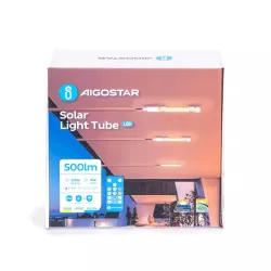 Świetlówka tuba lampa solarna LED 5W/500lm zmienna barwa CCT z pilotem - 8433325309565