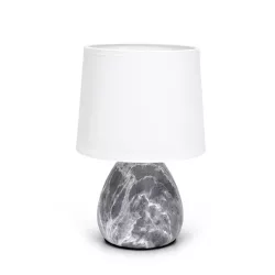 Ceramiczna lampa stołowa w marmurowym wzorze, gwint E14 - 8433325309848