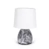 Ceramiczna lampa stołowa w marmurowym wzorze, gwint E14 - 8433325309848