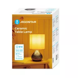 Ceramiczna lampa stołowa bez źródła światła E14 - 8433325309923