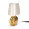 Lampa stołowa z ceramiczną podstawą z oprawka na żarówkę e14 - 8433325309985