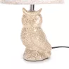 Lampa stołowa Sowa oprawka E14/40W owsiankowa ceramiczna podstawa - 8433325309992