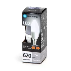 LED C37 E14 7W 6500K - 8433325310301