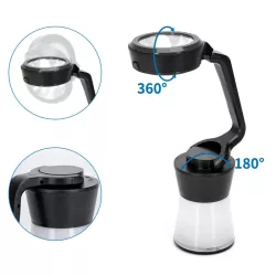 Wielofunkcyjna latarka lampa kempingowa 3w1 zasilana 3 bateriami AA - 8433325311155