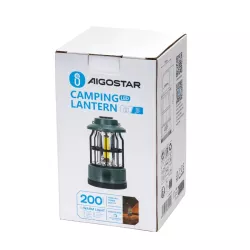 Latarka lampa turystyczna 200lm z ciepłym światłem ładowana z 5V/USB - 8433325311193