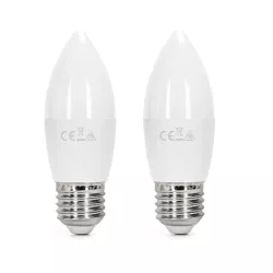 Żarówka diodowa świeczka LED C37 E27 10W 2 szt. zimna - 8433325313111