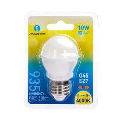 Zarówka diodowa LED G45 biała neutralna kulka E27 10W 4000K 935lm - 8433325313173