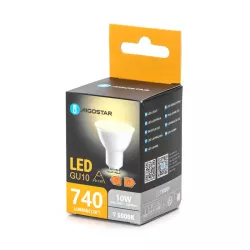 Żarówka reflektorek biała ciepła LED GU10 10W 3000K - 8433325313395