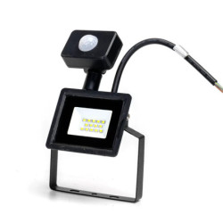 Naświetlacz LED z czujnikiem ruchu czarny 10W odlew ciśnieniowy - 8433325314040
