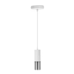 Żelazna lampa wisząca biała bez źródła światła GU10 - 8433325314644