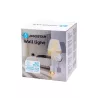 Kinkiet podwójny biały - klosz tekstylny + lampka do czytania GU10 - 8433325314699