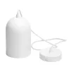 Lampa wisząca w kształcie dzwonu, biała matowa, bez źródła światła, E27 - 8433325314835